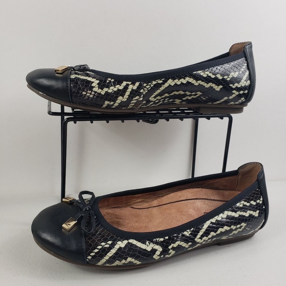 Vionic Womens Minna Boa Ball sz 6 Ballerina Slip On Shoes